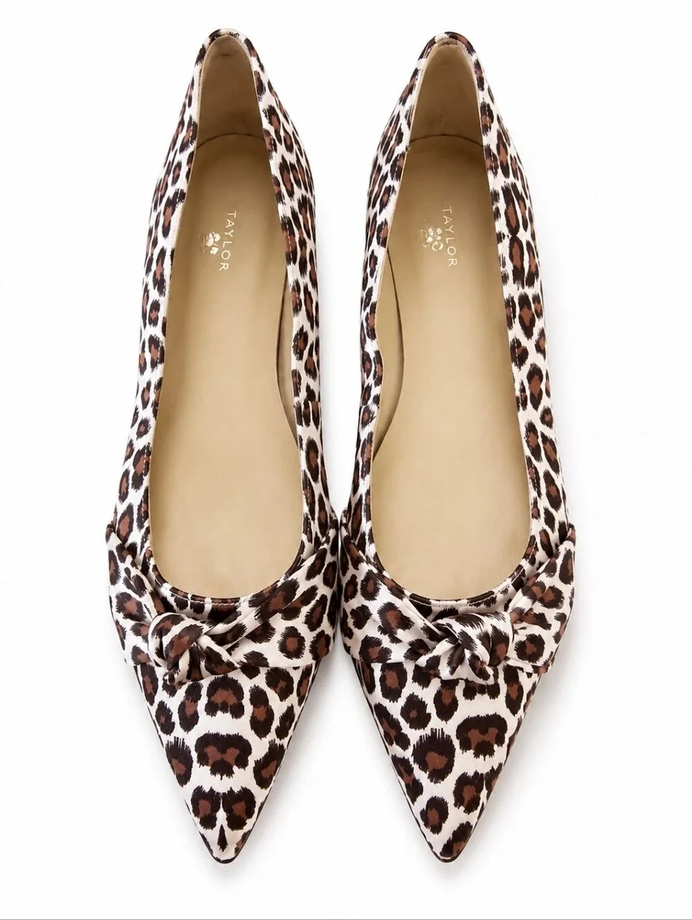 Ann Taylor Leopard Print Pointed Toe Flats - Sz 10